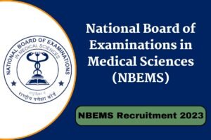 NBEMS Recruitment 2023